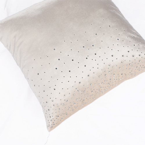 Hema-OEM Stone Decorated Shiny Velvet Cushion 1891-003-2