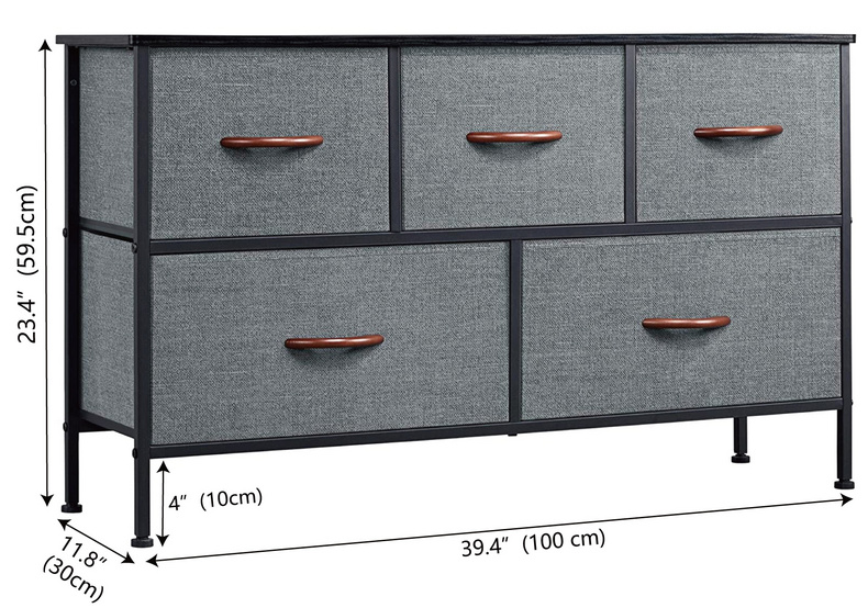 Living Room Iran Flame 5 Drawers Storage Cabinet