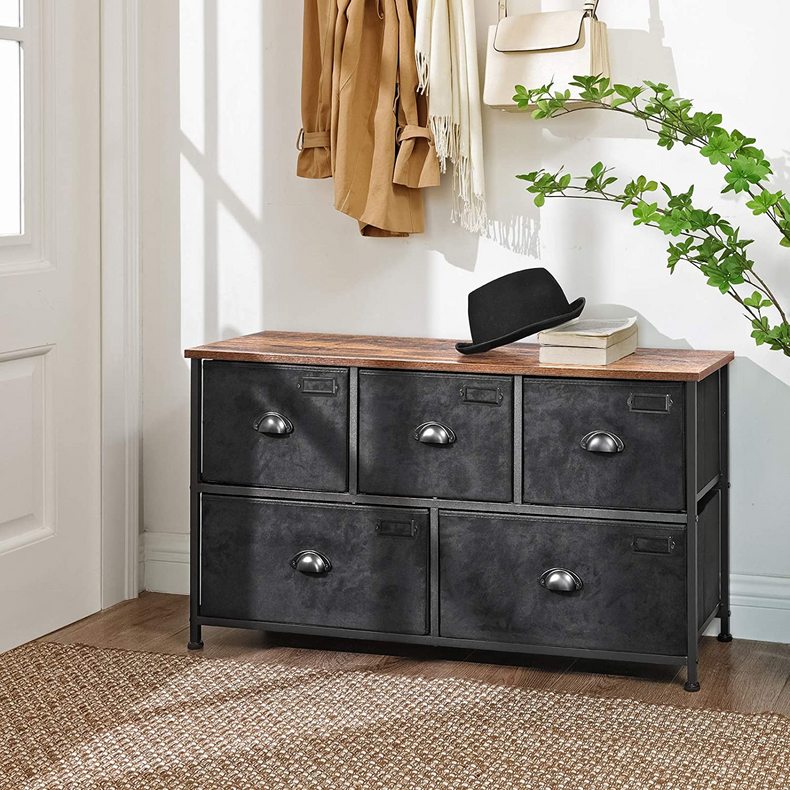 Living Room 5 Drawers Storage Cabinet