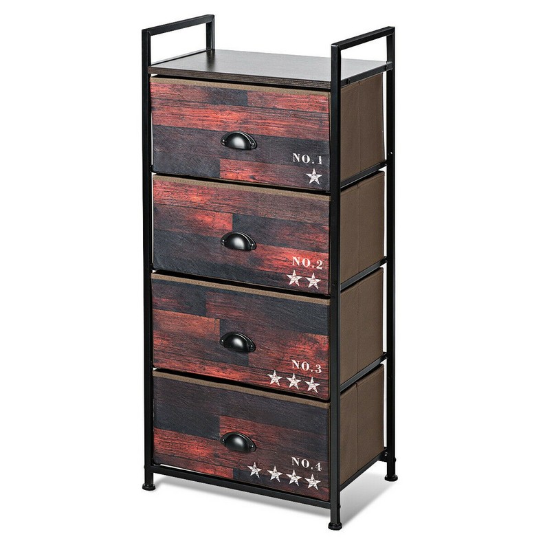 Living Room Iran Flame 4 Drawers Storage Cabinet