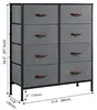 Living Room Iran Flame 8 Drawers Storage Cabinet