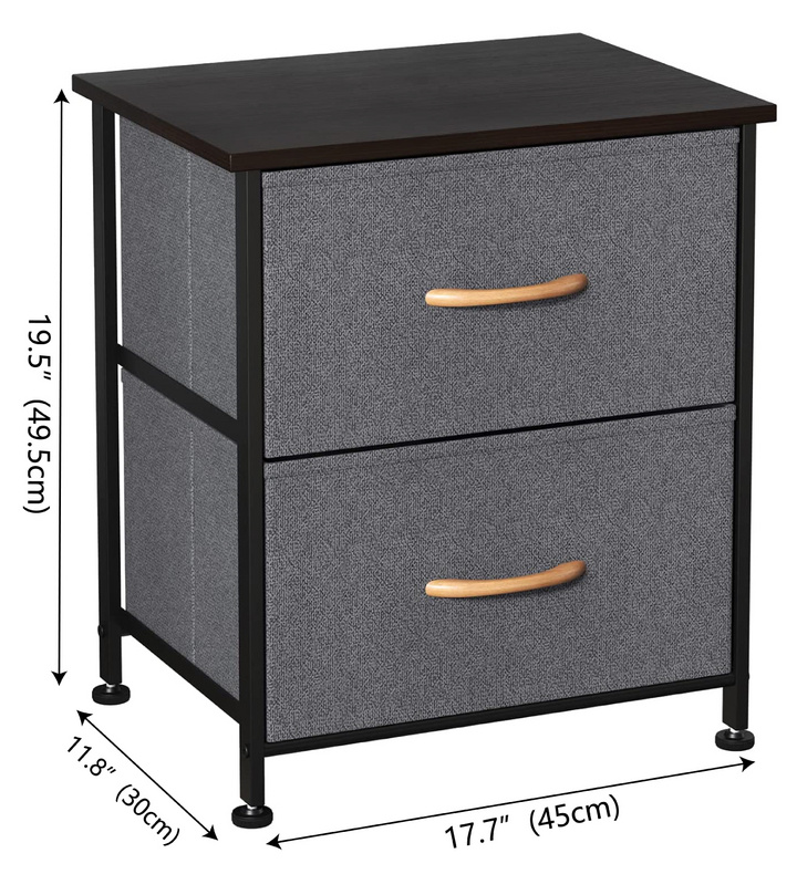 2 Drawers Storage Cabinet