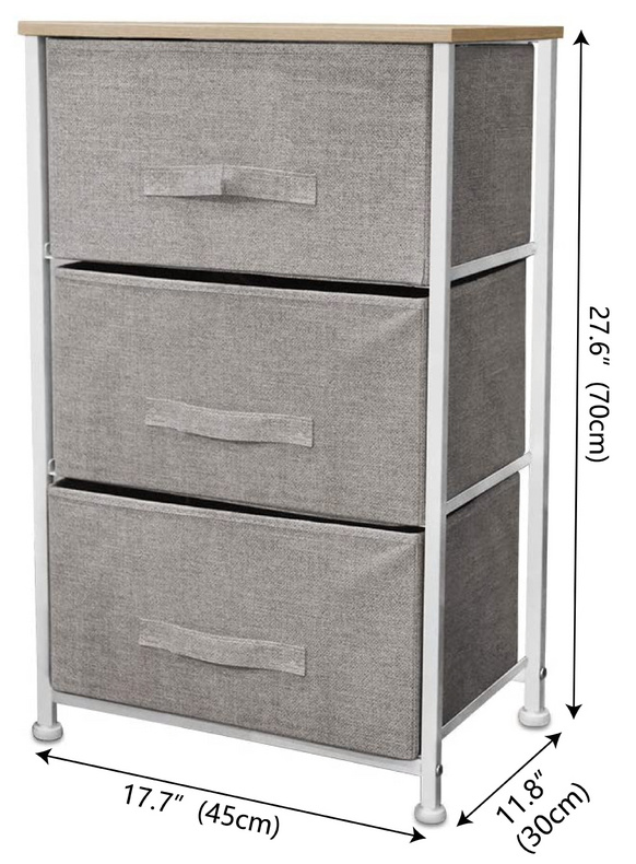 Living Room Iran Flame 3 Drawers Storage Cabinet