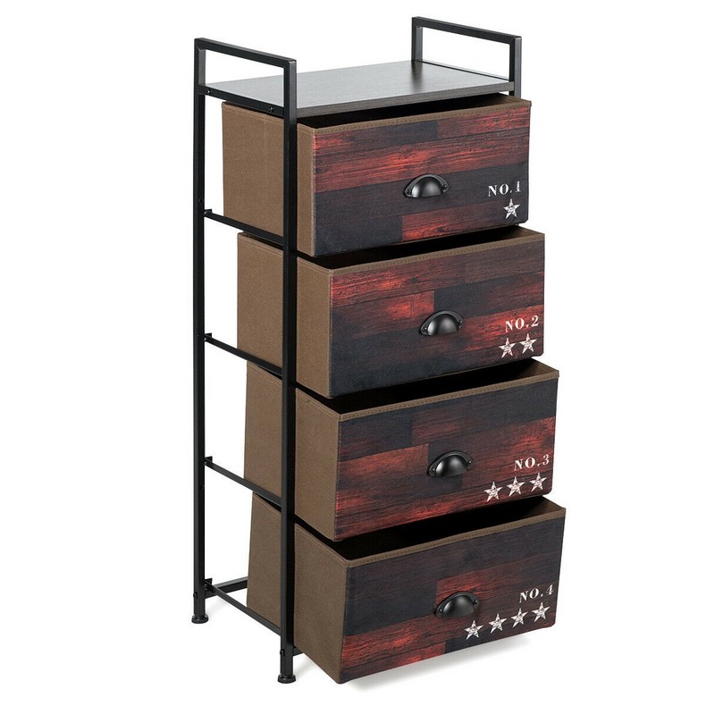 Living Room Iran Flame 4 Drawers Storage Cabinet