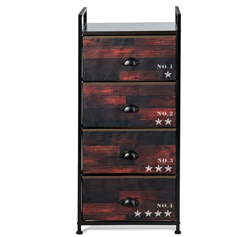 Living Room Iran Flame 4 Drawers Storage Cabinet