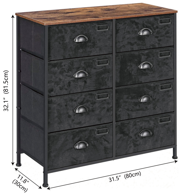 Living Room Iran Flame 8 Drawers Storage Cabinet