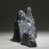 Glass fiber reinforced plastic and transparent resin sculpture
