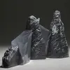 Glass fiber reinforced plastic and transparent resin sculpture