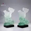 Transparent resin sculpture