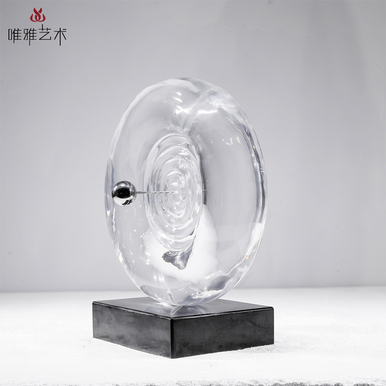 Transparent resin sculpture