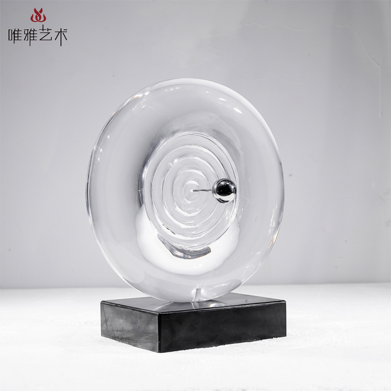 Transparent resin sculpture