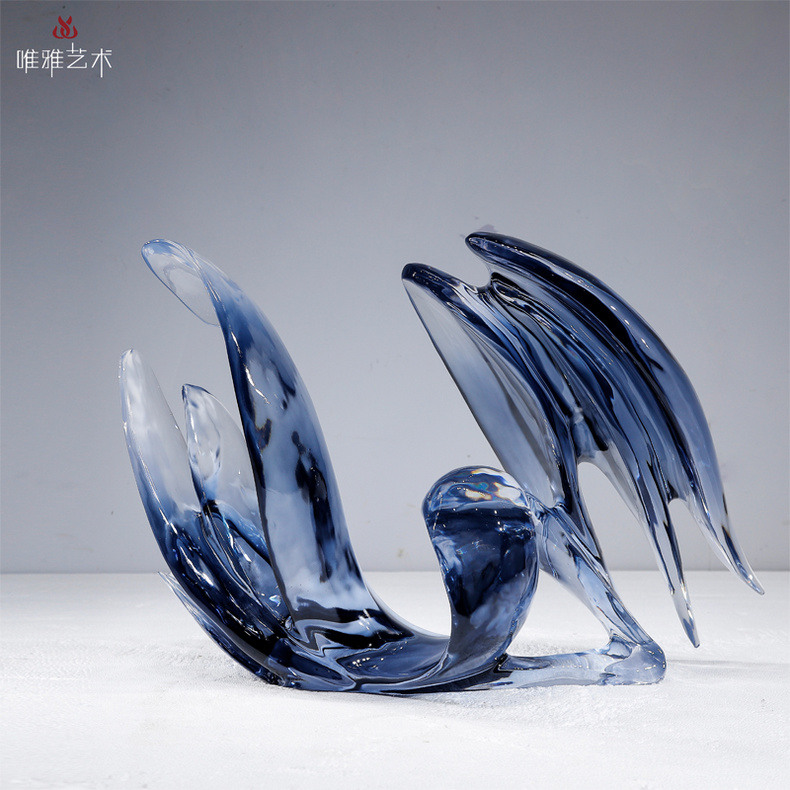 Transparent resin sculpture