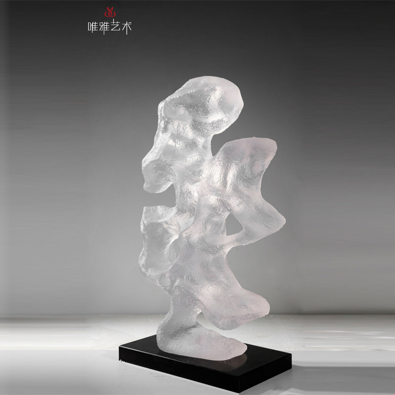 Transparent resin sculpture