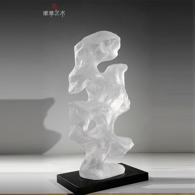 Transparent resin sculpture