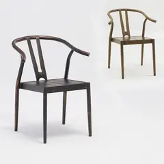 Outdoor Furniture Cheap Price All Aluminum Stackable Dining Chair Wishbone Counter Stool Restaurant Hotel Metal Chairs In Stock