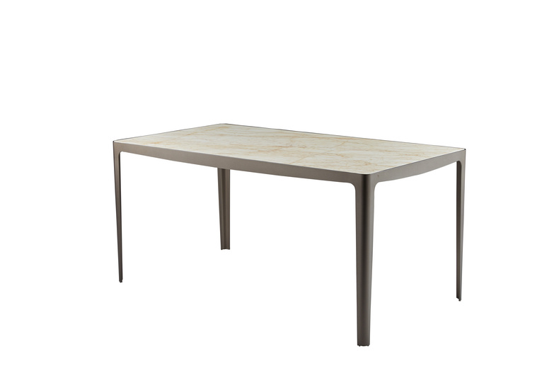 Natural Marble Metal Base Dining Table YT-01