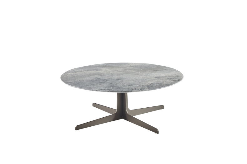 Natural Marble Table With Metal Base YE-03A-1