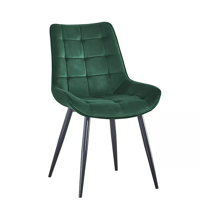 Free sample Nordic Design Velvet Fabric Simple and low price Dining Chair