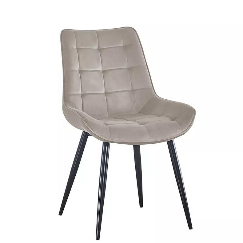 Free sample Nordic Design Velvet Fabric Simple and low price Dining Chair