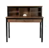 high quality latest office table book shelf design home student wooden leg computer desk