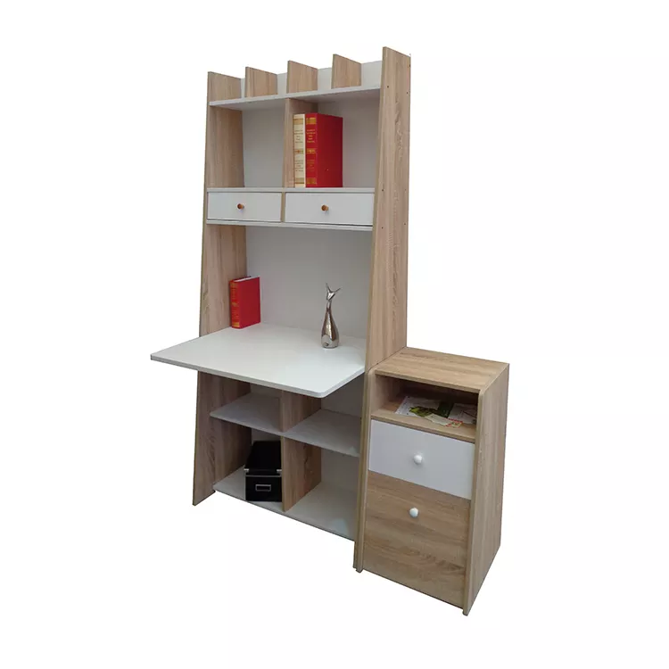 White large modern stand design organizer side table drawer furniture set home office computer desk, computer desk with drawer