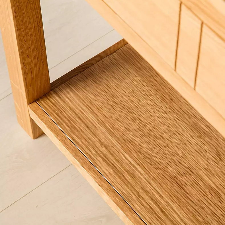 Luxury wooden Light Oak Console Table Oak Hall Table Furniture