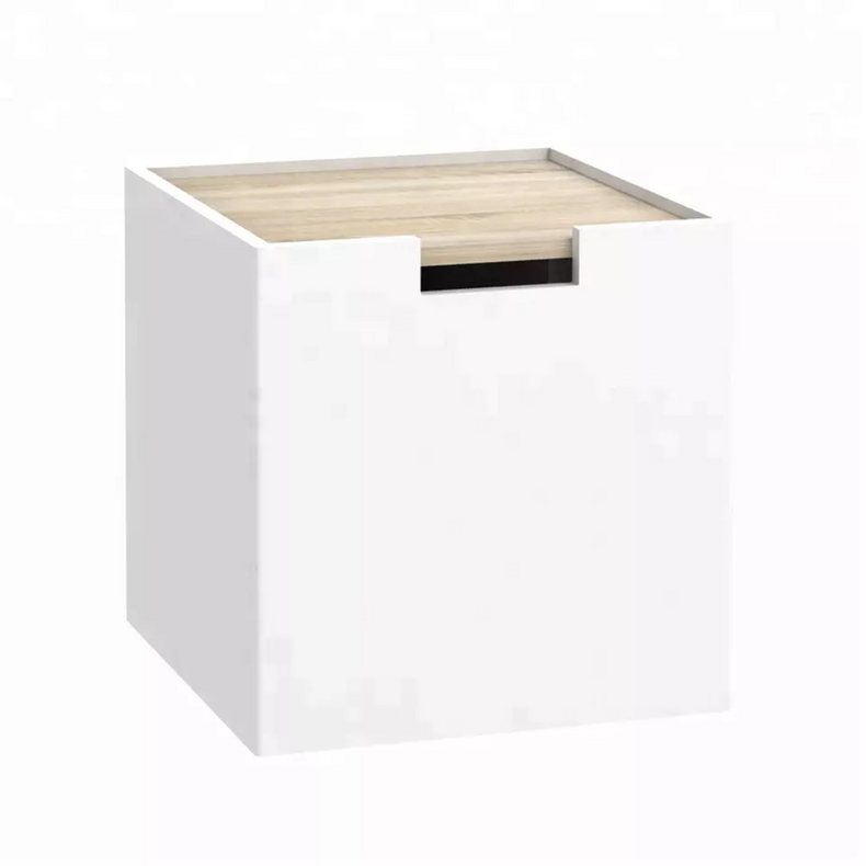 wooden modern white design bedroom dresser and float nightstand with drawer