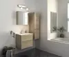 luxury modern high gloss tall size vanity mirror cabinet