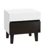 black and white large bedside table
