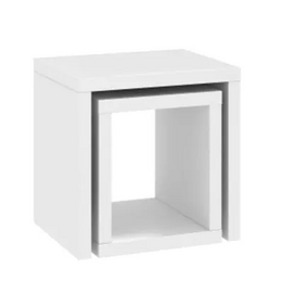 Two white small coffee table