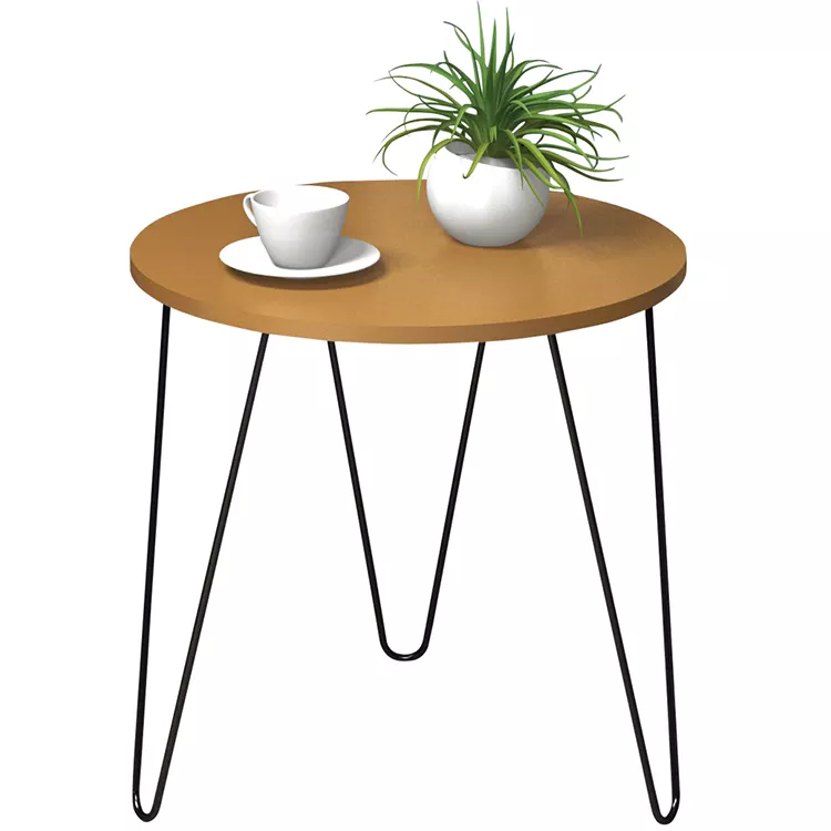 simple wooden cheap modern top hotel light short leg coffee round tea end table set