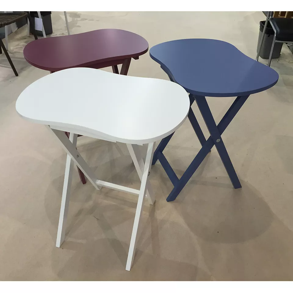 3 piece modern oval grey pink bedside table nightstand