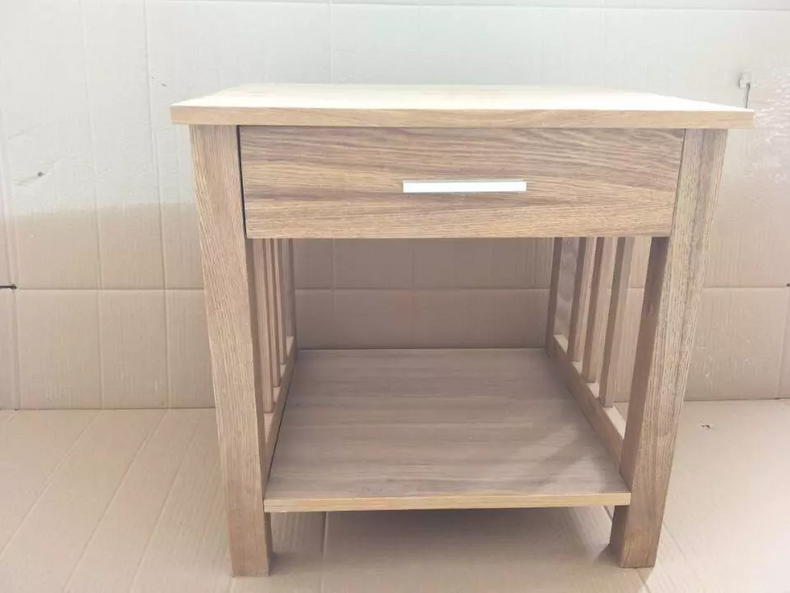 elegant set with drawer bed side table