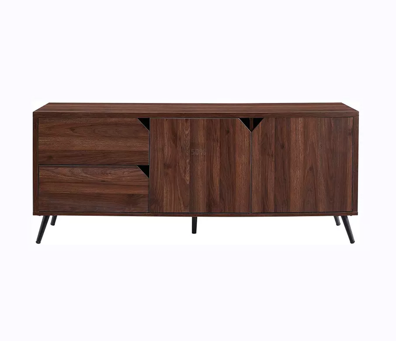 italian modern particle board tv stand in a sitting room