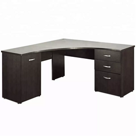 laminated 3 drawers 1 spacer cormner office desk