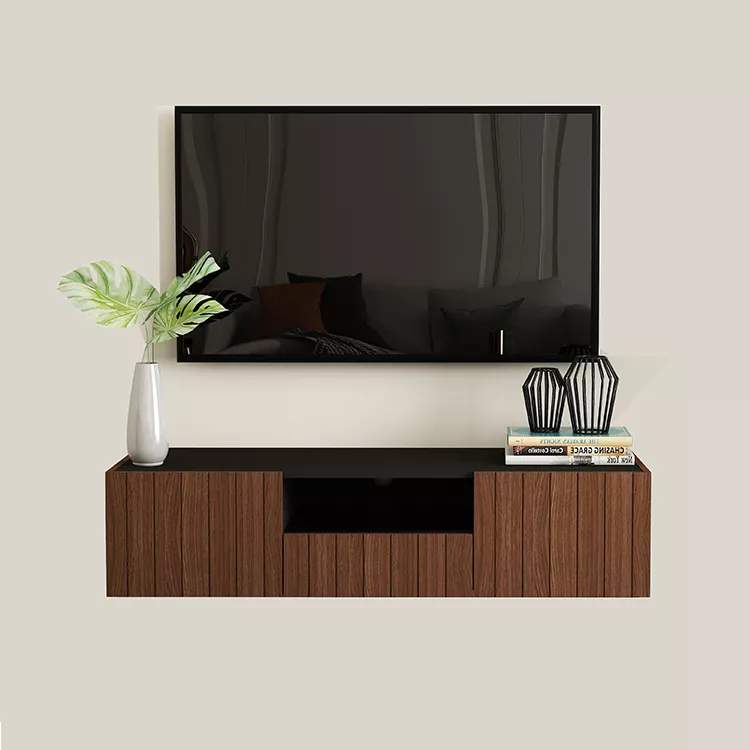 1 white modern simple home cabinet wall design