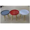 nordic modern  small beautiful red lacquer grey round nightstand beside table