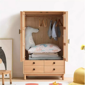 : storage wardrobe with bottom drawer