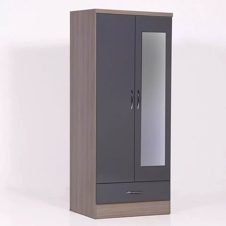 storage wardrobe cabinet with mirror