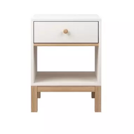 modern white simple design nightstand for bedroom