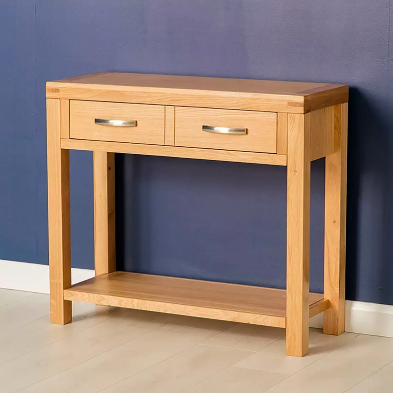 Luxury wooden light oak console table oak hall table furniture 17MHA-200