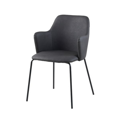 Leather Dining Chairs Black Legs--FYC143