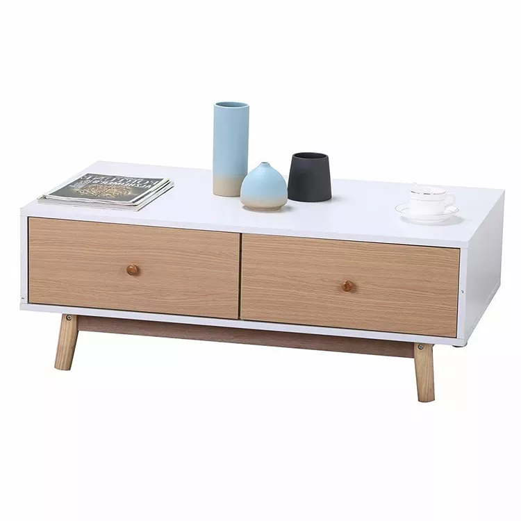 wooden white modern white garden center coffee side table