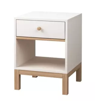 modern white simple design nightstand for bedroom