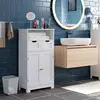 hot sale modern cheap mdf white painting two door side cabinet for bathroom