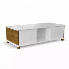 modern white simple design coffee table for living room
