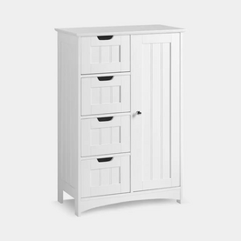 modern mdf painting 4 drawer 1 floor cabinet for bathroom
