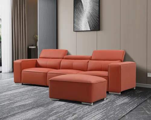 Model 8072  Italian luxury style modern sectional sofa