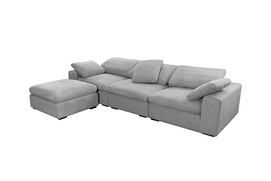 Model 8107  Italian design stationary sofa velvet couch