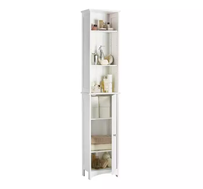 modern cheap mdf painting 1 door tallboy cabinet for bathroom